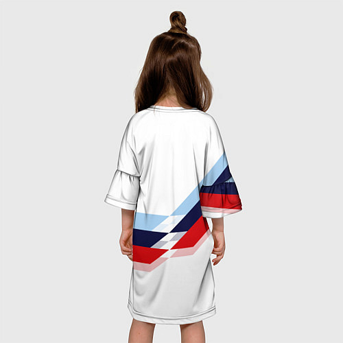 Детское платье BMW БМВ WHITE / 3D-принт – фото 4