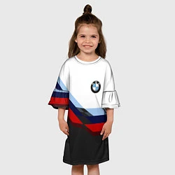 Платье клеш для девочки BMW M SPORT, цвет: 3D-принт — фото 2