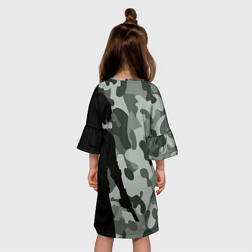 Детское платье PUBG: Camo Shadow / 3D-принт – фото 4
