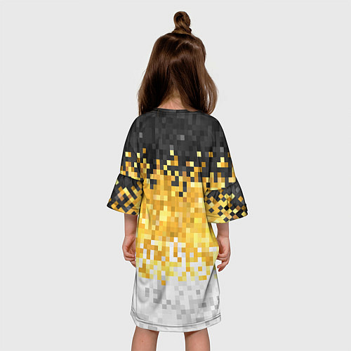 Детское платье Имперский флаг пикселами / 3D-принт – фото 4