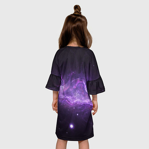 Детское платье BTS: Violet Space / 3D-принт – фото 4