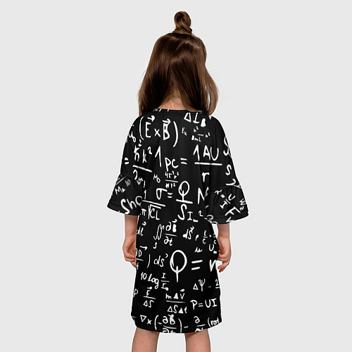 Детское платье E=mc2: Black Style / 3D-принт – фото 4