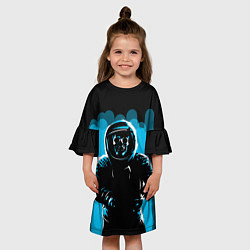 Платье клеш для девочки Dead Space, цвет: 3D-принт — фото 2