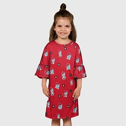 Платье клеш для девочки IKON Bears, цвет: 3D-принт — фото 2
