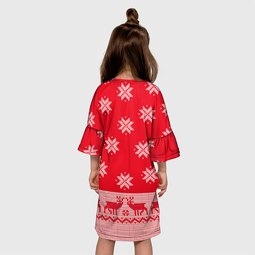 Детское платье Узор оленя / 3D-принт – фото 4