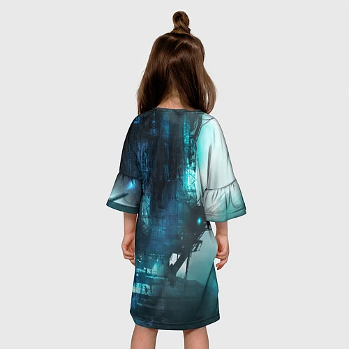 Детское платье Cyberpunk 2077: Techno / 3D-принт – фото 4