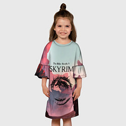 Платье клеш для девочки The Elder Scrolls, цвет: 3D-принт — фото 2