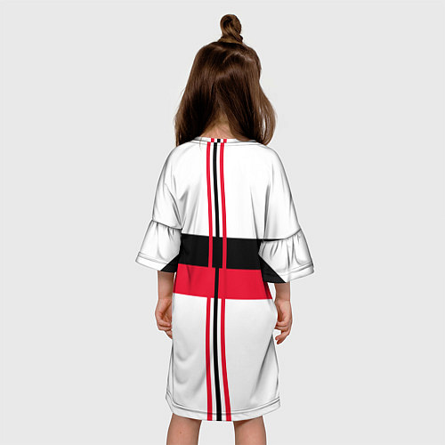 Детское платье AC Milan: White Form / 3D-принт – фото 4