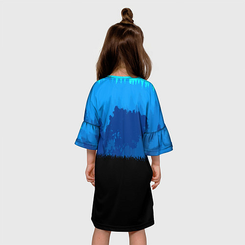 Детское платье RDR 2: Blue Style / 3D-принт – фото 4