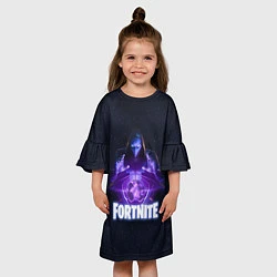 Платье клеш для девочки Fortnite: Omen, цвет: 3D-принт — фото 2