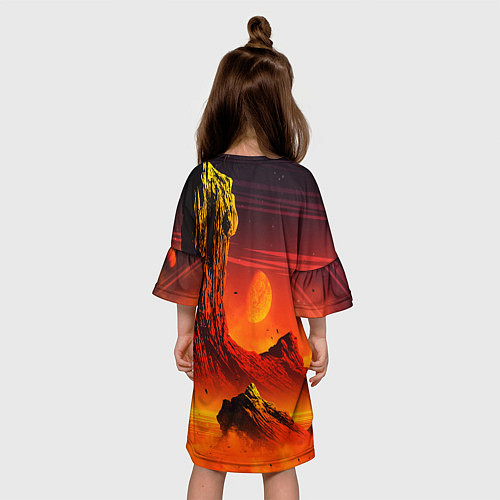 Детское платье No Man's Sky: Red Dust / 3D-принт – фото 4
