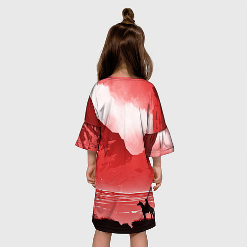 Детское платье RDR 2: Red Sun / 3D-принт – фото 4