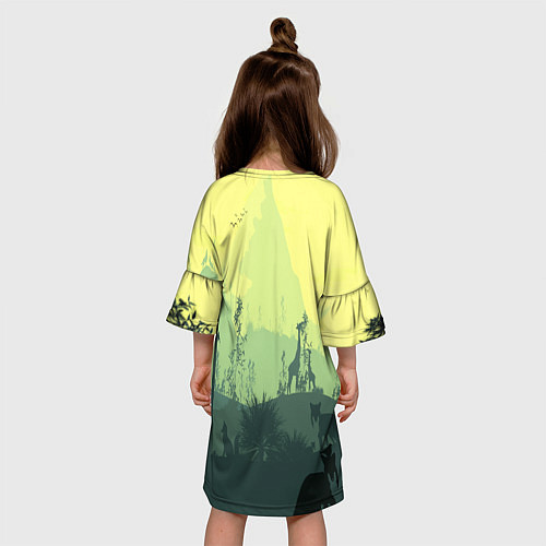 Детское платье Fortnite: Light Forest / 3D-принт – фото 4