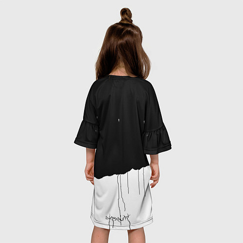 Детское платье Death Stranding: Black & White / 3D-принт – фото 4