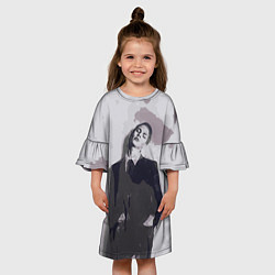 Платье клеш для девочки Тима Белорусских, цвет: 3D-принт — фото 2