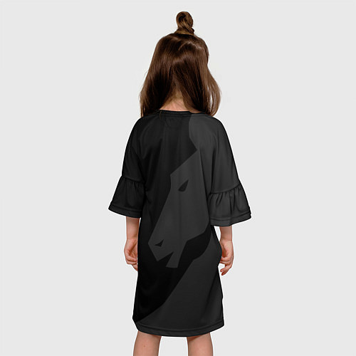 Детское платье TEAM LIQUID / 3D-принт – фото 4