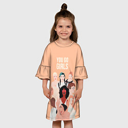 Платье клеш для девочки You go Girls, цвет: 3D-принт — фото 2