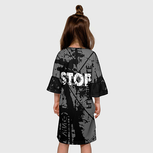 Детское платье Stop Covid 19! / 3D-принт – фото 4
