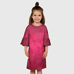 Платье клеш для девочки Любовь и счастье, цвет: 3D-принт — фото 2