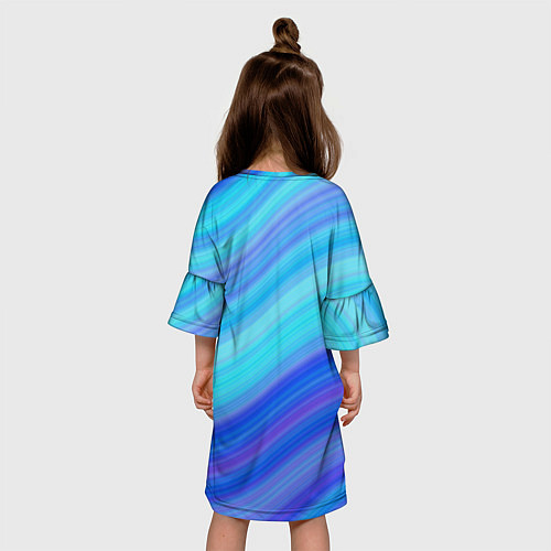 Детское платье Абстракция волны / 3D-принт – фото 4