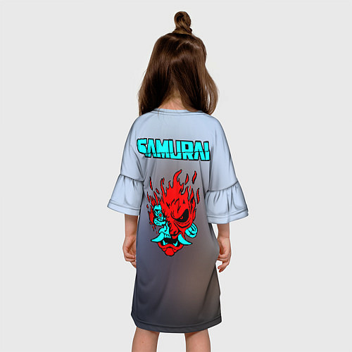 Детское платье Киану Самурай / 3D-принт – фото 4
