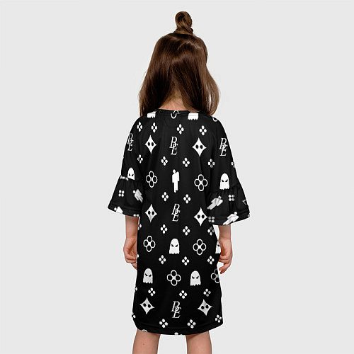 Детское платье Billie Eilish: Black Pattern / 3D-принт – фото 4