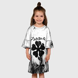 Платье клеш для девочки ЧЁРНЫЙ КЛЕВЕР, цвет: 3D-принт — фото 2