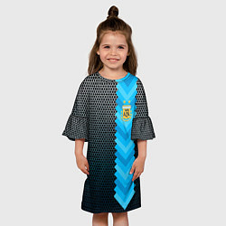 Платье клеш для девочки Аргентина форма, цвет: 3D-принт — фото 2