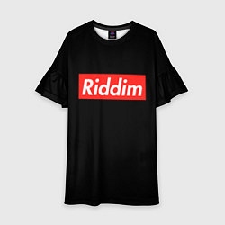 Платье клеш для девочки Riddim, цвет: 3D-принт