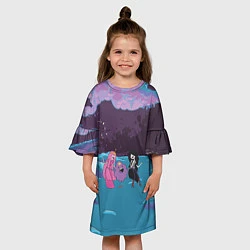Платье клеш для девочки Princesses, цвет: 3D-принт — фото 2