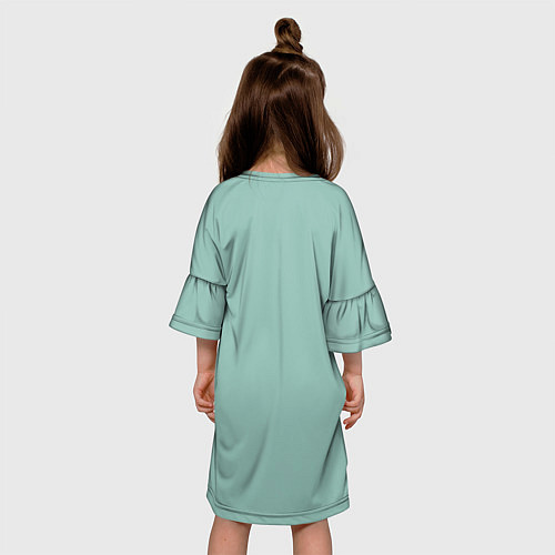 Детское платье Billie Eilish Mint Art / 3D-принт – фото 4