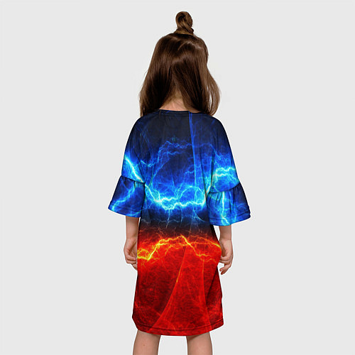 Детское платье Лёд и огонь / 3D-принт – фото 4