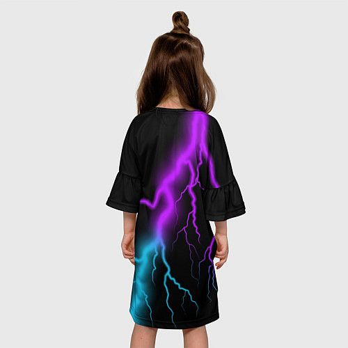 Детское платье Brawl Stars LEON SHARK / 3D-принт – фото 4