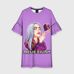 Платье клеш для девочки BILLIE EILISH, цвет: 3D-принт