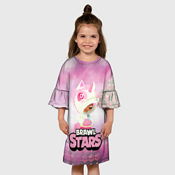 Платье клеш для девочки Leon Unicorn Brawl Stars, цвет: 3D-принт — фото 2