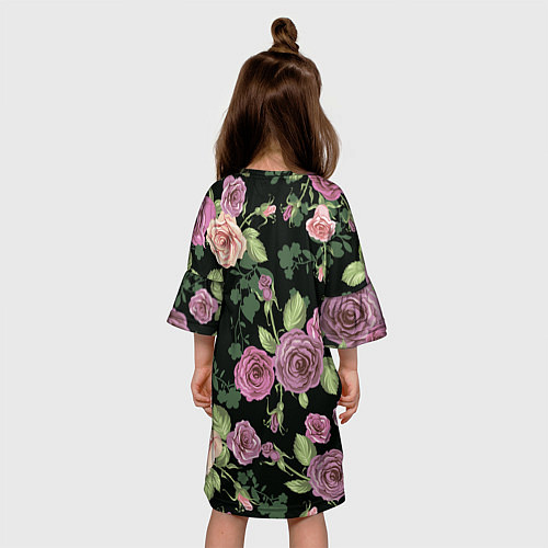 Детское платье Кусты роз / 3D-принт – фото 4