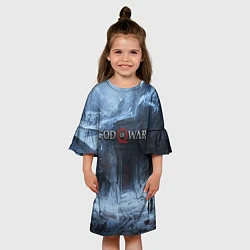 Платье клеш для девочки GOD OF WAR, цвет: 3D-принт — фото 2