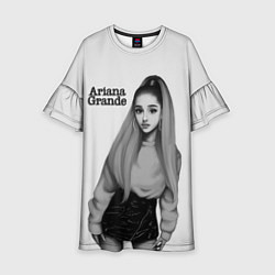 Платье клеш для девочки Ariana Grande Ариана Гранде, цвет: 3D-принт