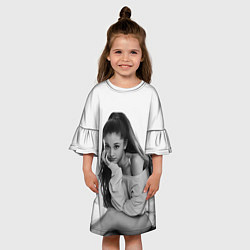 Платье клеш для девочки Ariana Grande Ариана Гранде, цвет: 3D-принт — фото 2