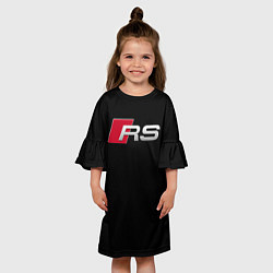 Платье клеш для девочки AUDI RS, цвет: 3D-принт — фото 2
