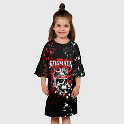 Платье клеш для девочки Stigmata, цвет: 3D-принт — фото 2