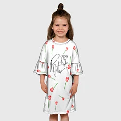 Платье клеш для девочки Payton Moormeier, цвет: 3D-принт — фото 2