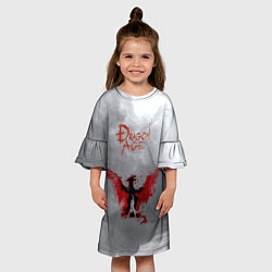 Платье клеш для девочки Dragon Age, цвет: 3D-принт — фото 2