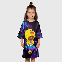 Платье клеш для девочки Brawl Stars SALLY LEON, цвет: 3D-принт — фото 2
