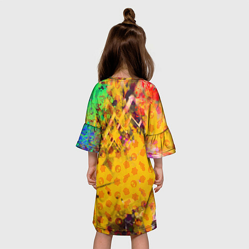 Детское платье BRAWL STARS:SPIKE / 3D-принт – фото 4