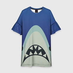 Платье клеш для девочки IKEA Shark, цвет: 3D-принт
