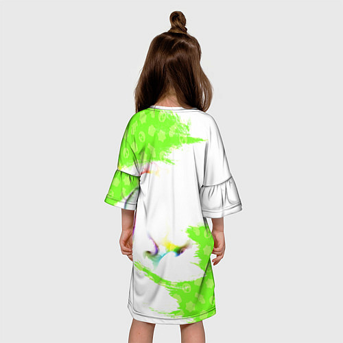 Детское платье BRAWL STARS:LEON / 3D-принт – фото 4