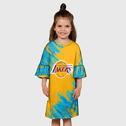 Платье клеш для девочки Kobe Bryant, цвет: 3D-принт — фото 2