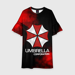 Платье клеш для девочки UMBRELLA CORP, цвет: 3D-принт