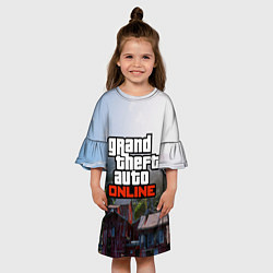 Платье клеш для девочки GTA Online, цвет: 3D-принт — фото 2